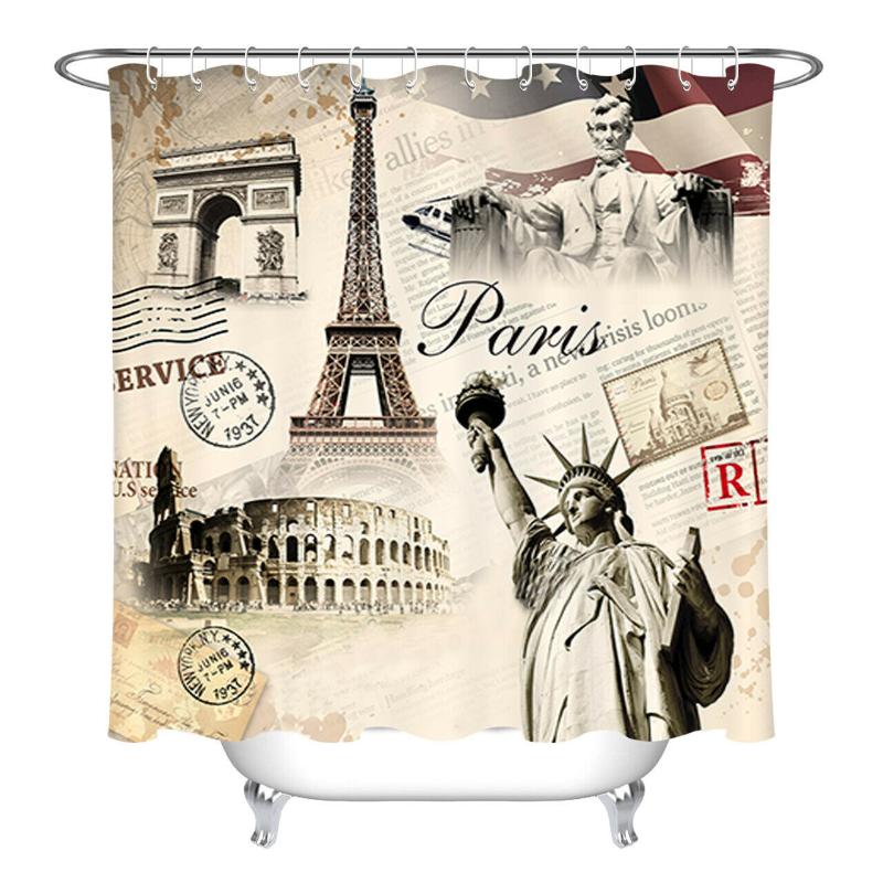 Paris Eiffel Tower Spaper Waterproof Fabric Shower Curtain Set Bathroom Liner Curtains
Paris Eiffel Tower Spaper Waterproof Fabric Shower Curtain Set Bathroom Liner Curtains