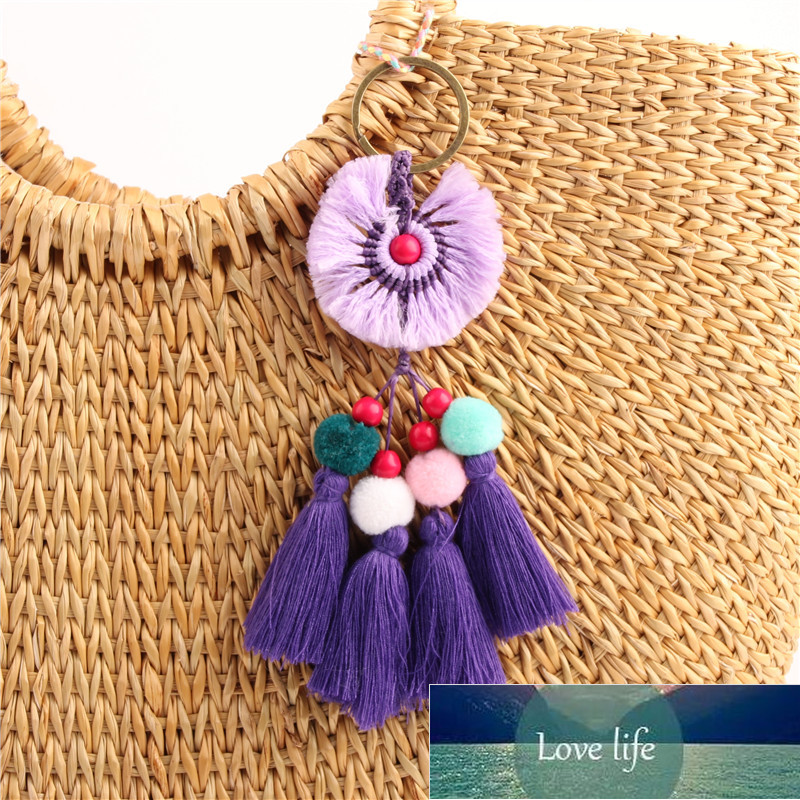 1pc Purple Green Blue Tassel With Colorful Pompons Handbag Accessorise Boho Style Keychains For Women Keyring Jewelry Factory price expert design Quality Latest
1pc Purple Green Blue Tassel With Colorful Pompons Handbag Accessorise Boho Style Keychains For Women Keyring Jewelry Factory price expert design Quality Latest