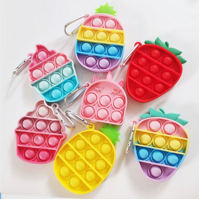 Mini Pop Push Bubble Fidget Toy Keychain Simple Dimple Fidgeting Toyes Stress Relief Silicone Popper Fidgete Sensory Toys key chain
Mini Pop Push Bubble Fidget Toy Keychain Simple Dimple Fidgeting Toyes Stress Relief Silicone Popper Fidgete Sensory Toys key chain
