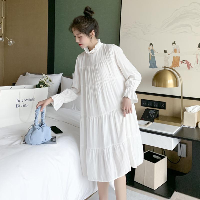 Maternity Dresses 680# Clothes Spring Autumn Cotton Solid Color A Line Long Sleeves Loose Stylish Dress Pregnant Women Mom, White
Maternity Dresses 680# Clothes Spring Autumn Cotton Solid Color A Line Long Sleeves Loose Stylish Dress Pregnant Women Mom, White