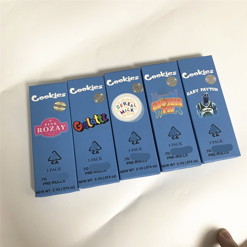 Newest Cokies Preroll Joints Package 3 Pack children resistant box rolling paper packaging 1.7*4.9in
Newest Cokies Preroll Joints Package 3 Pack children resistant box rolling paper packaging 1.7*4.9in