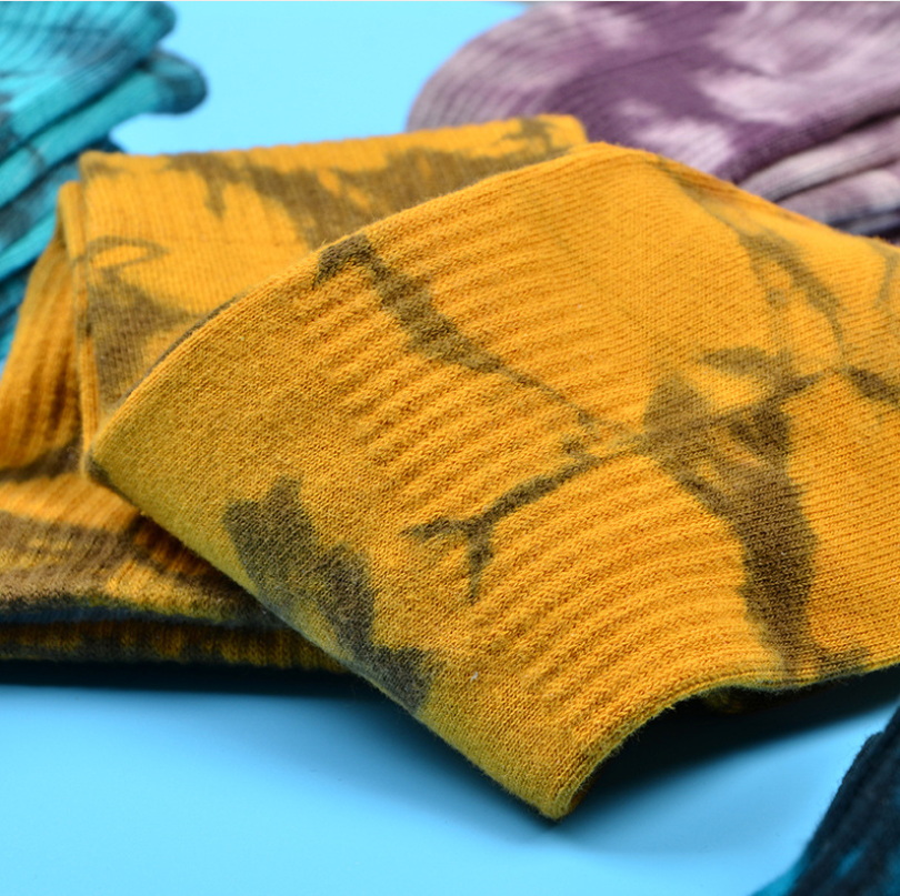 New Arrival Men socks Tie-dye breathable Cotton socks Casual Colorful Novelty Pattern Funny Socks
