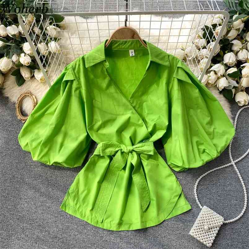 Summer Korean Elegant Blouses Femme Lantern Sleeve Bandage Shirt for Women Fashion Casual Office Blusas Tops 210519, Orange red
Summer Korean Elegant Blouses Femme Lantern Sleeve Bandage Shirt for Women Fashion Casual Office Blusas Tops 210519, Orange red