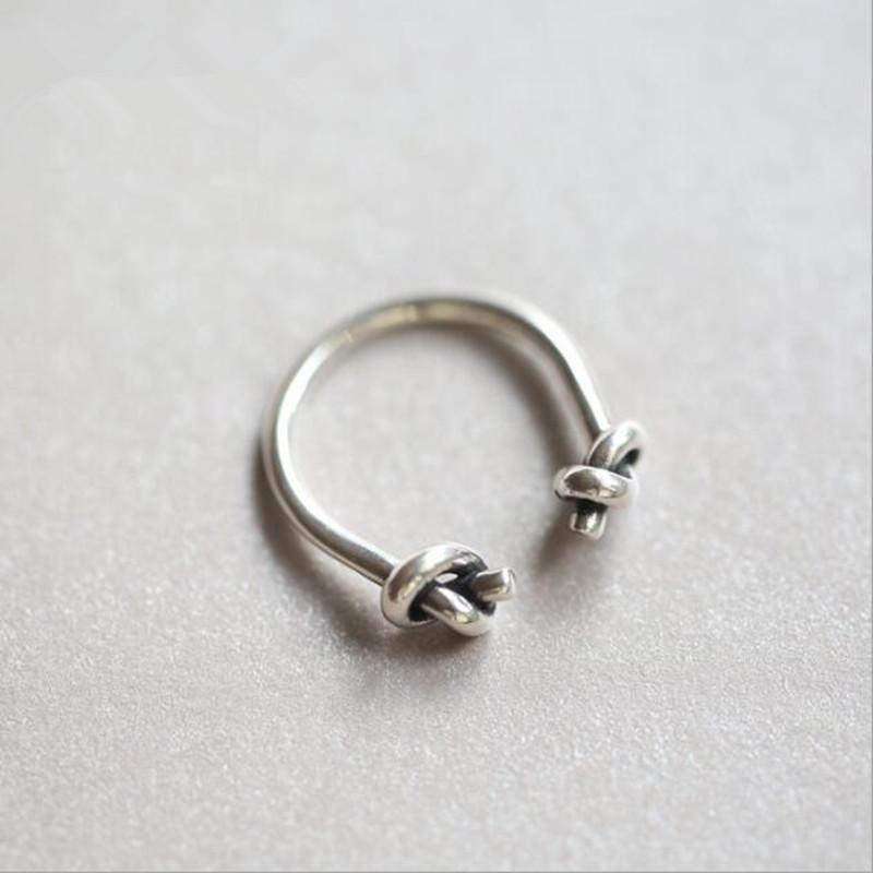 Cluster Rings Punk Original 925 Sterling Silver Jewelry Thai Sliver Fashion Wild Twisted Personality Simple Opening SR57
Cluster Rings Punk Original 925 Sterling Silver Jewelry Thai Sliver Fashion Wild Twisted Personality Simple Opening SR57