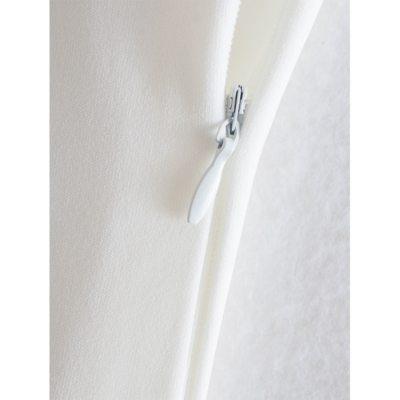 Women White Dress Asymmetric Above Knee Dresses Chic Lady Fashion Casual Clothes 210517