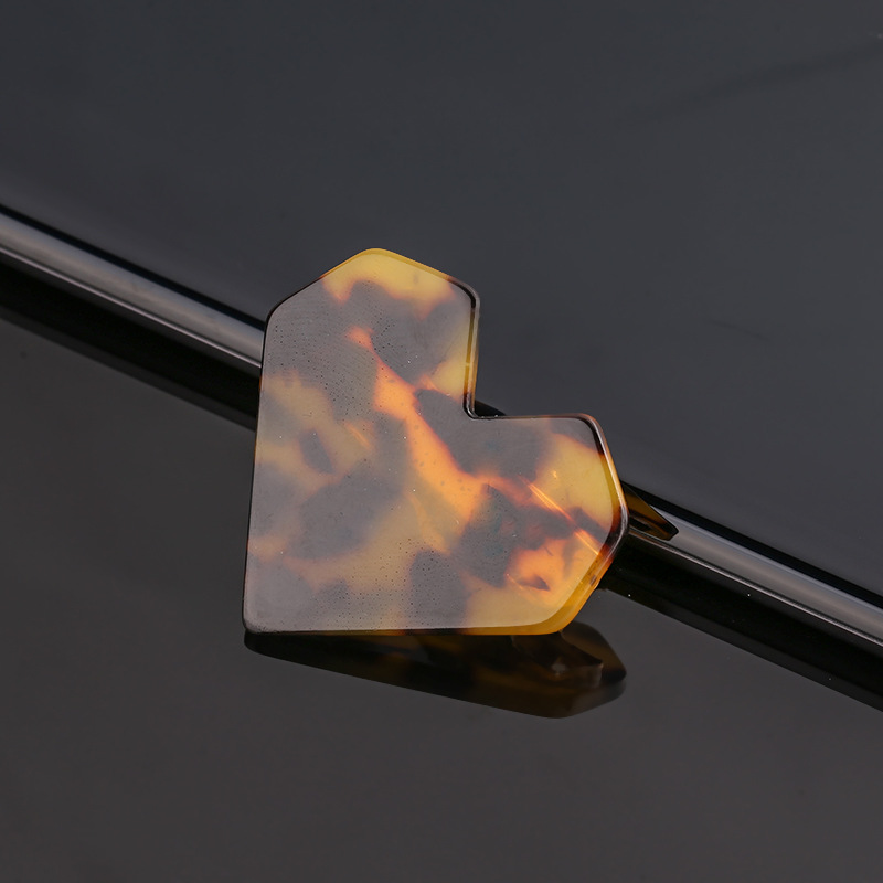 Cute Love Heart Shaped Barrettes Hair Clips Jelly Candy Color Acrylic Woman Girl Hairpin Accessories