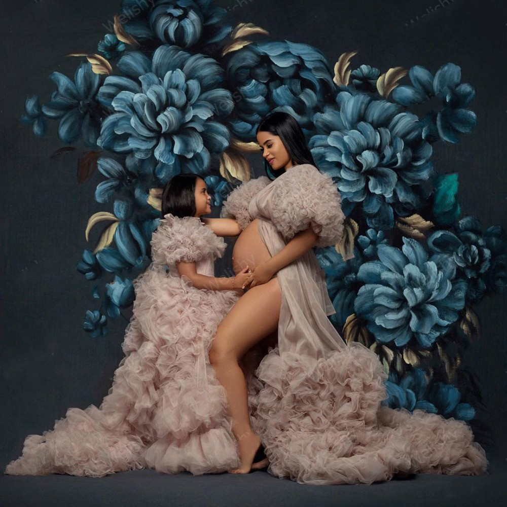 Tiered Ruffles Sexy Women Sleepwear Wedding Anniversary Pregnancy Lady Photography Dress Maternity Custom Made Long Sleeve Party Evening Gowns
Tiered Ruffles Sexy Women Sleepwear Wedding Anniversary Pregnancy Lady Photography Dress Maternity Custom Made Long Sleeve Party Evening Gowns