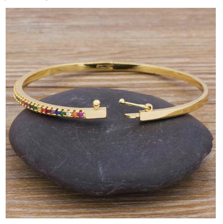 New design of high-quality charm rainbow bracelet copper zirconia rhinestone cuff bracelet fashion jewelry girl gift
New design of high-quality charm rainbow bracelet copper zirconia rhinestone cuff bracelet fashion jewelry girl gift