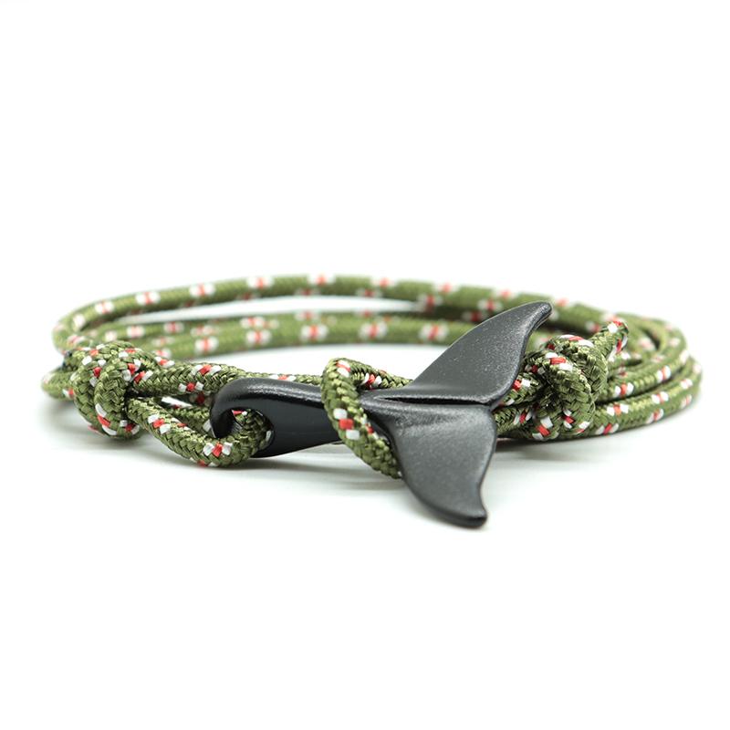 Charm Bracelets 2021 Fashion Paracord Men Women Adjustable Lucky Red Braslet Easy Hook Tail Braclet Hiphop Rock Jewelry Pulsera