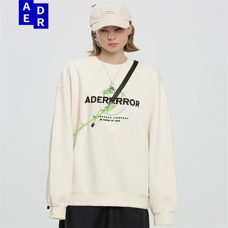 Ader error autumn winter Korean version embroidered green earth men's and women's sweater loose round neck Pullover long, White
Ader error autumn winter Korean version embroidered green earth men's and women's sweater loose round neck Pullover long, White