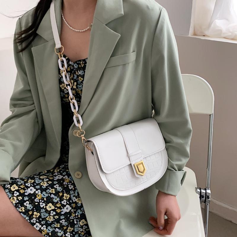 Women Luxury Shoulder Bags 2021 Fashion Crocodile Pattern Handbag Female Crossbody Bag Half Round PU Leather Messenger Cross Body, Black
Women Luxury Shoulder Bags 2021 Fashion Crocodile Pattern Handbag Female Crossbody Bag Half Round PU Leather Messenger Cross Body, Black