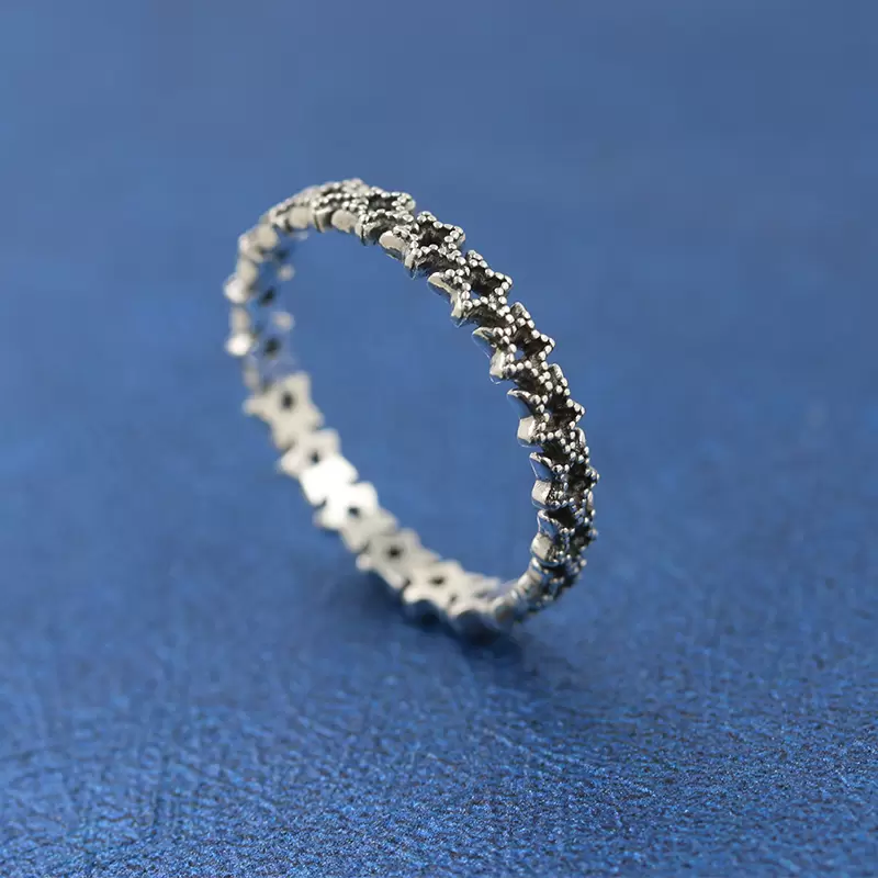 925 Sterling Silver Band of Asymmetric Stars Band Rings Fit Pandora Jewelry Engagement Wedding Lovers Fashion Ring For Women
925 Sterling Silver Band of Asymmetric Stars Band Rings Fit Pandora Jewelry Engagement Wedding Lovers Fashion Ring For Women