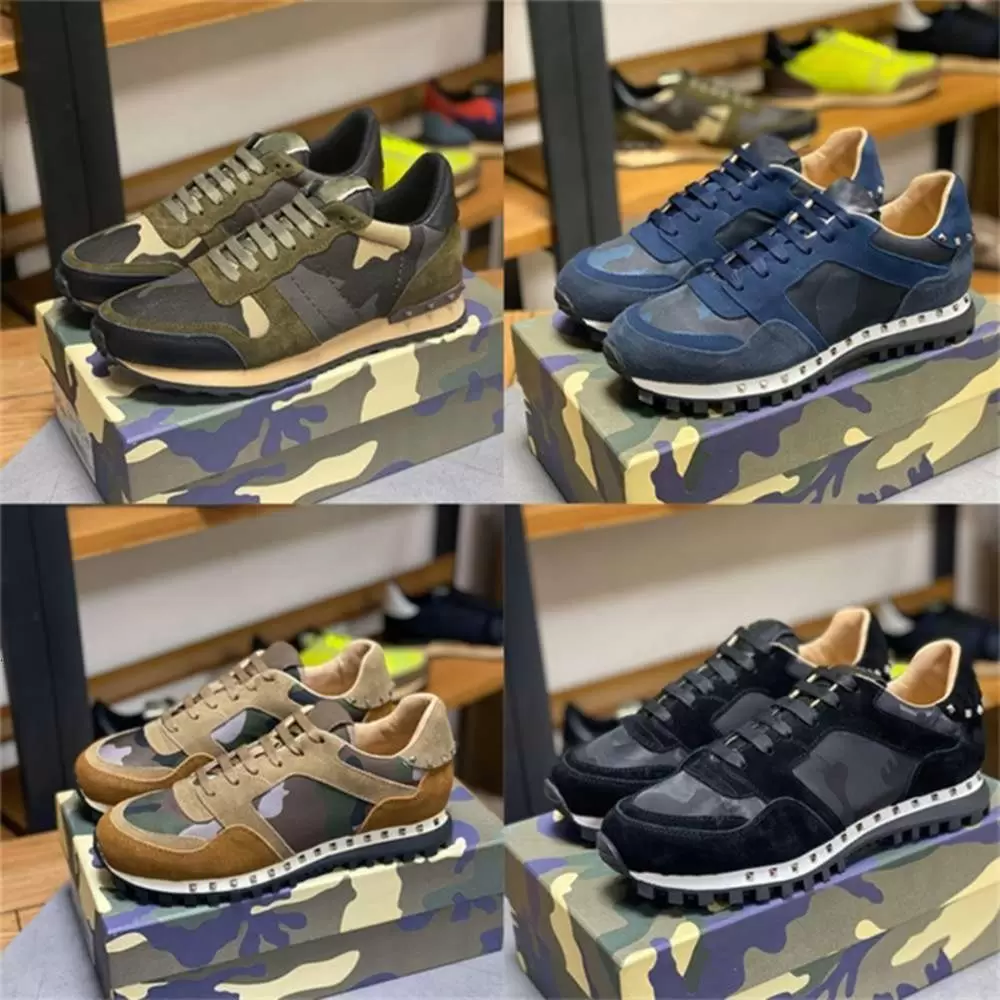 High Quality Camouflage Sneaker Womens Mens Rivet Shoes Studded Flats Mesh Camo Suede Leather Casual Trainers Rockrunn DfD VALENTINOes\u52aa, # 27
High Quality Camouflage Sneaker Womens Mens Rivet Shoes Studded Flats Mesh Camo Suede Leather Casual Trainers Rockrunn DfD VALENTINOes\u52aa, # 27