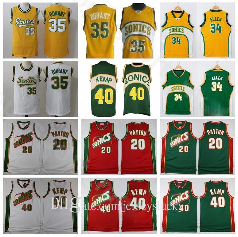 Men Shawn Kemp Jersey Gary Payton Kevin Durant Ray Allen Stitched Green Yellow White Red Home Away Breathable Basketball Jersey
Men Shawn Kemp Jersey Gary Payton Kevin Durant Ray Allen Stitched Green Yellow White Red Home Away Breathable Basketball Jersey