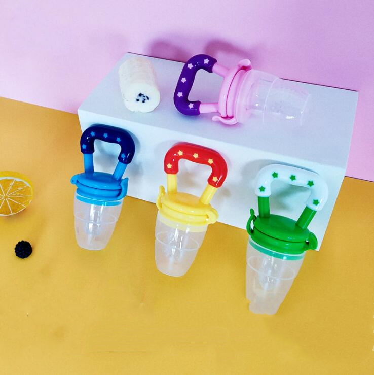 Baby Pacifiers Teethers Nipple Fruit Food Mordedor Silicona Bebe Silicone Teethe Safety Feeder Bite Foods Orthodontic Nipples RRD7732 Free shipping
