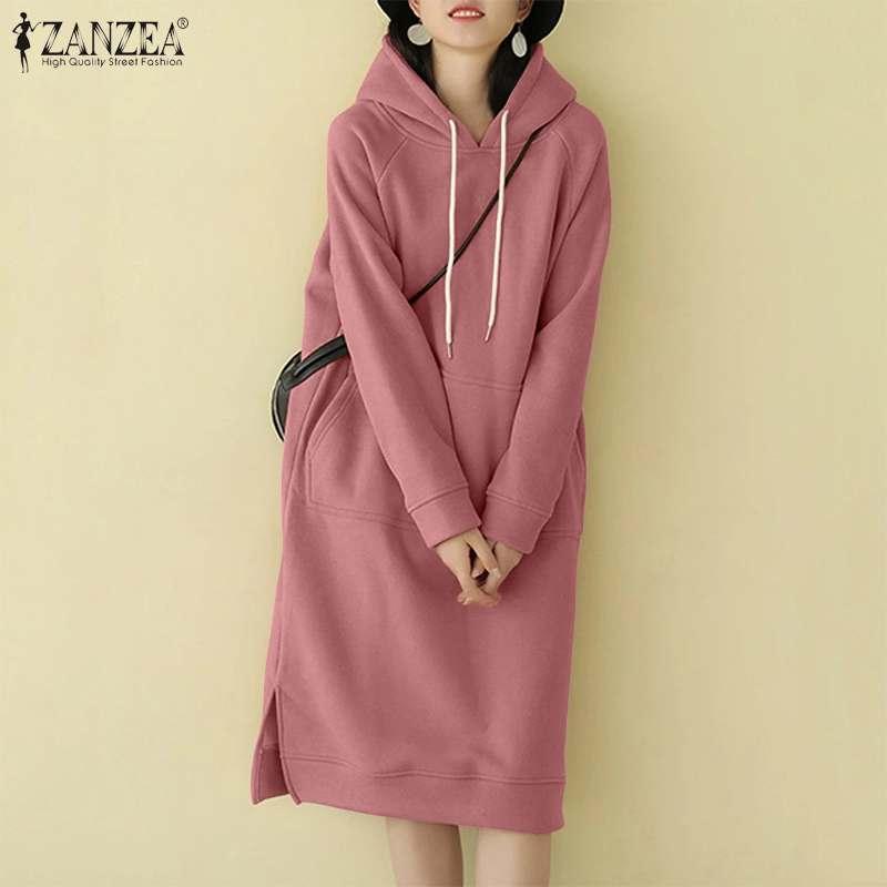 Casual Dresses Women' Autumn Sundress Stylish Hooded Sweatshirt Dress Long Sleeve Knee Length Vestidos Female Split Robe Hoodies, Black
Casual Dresses Women' Autumn Sundress Stylish Hooded Sweatshirt Dress Long Sleeve Knee Length Vestidos Female Split Robe Hoodies, Black