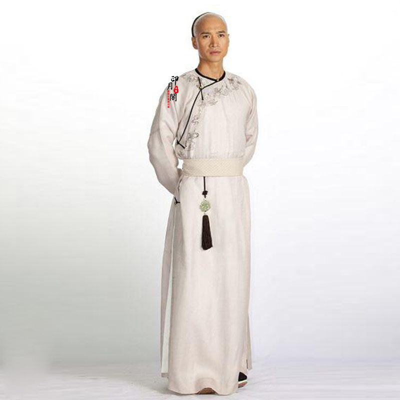 Ancient China Ethnic Clothing Qing Dynasty men Manchu clothes Kangxi Qianlong King's Dragon Robe Film TV Performance Emperor's Royal Costume