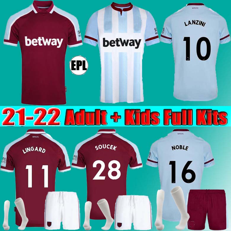 21 22 P.Fornals Bowen soccer jerseys home 2021 2022 ANDERSON Antonio RICE Soucek NOBLE HAM UNITED LANZINI football shirt WEST men +kids kit, Fans
21 22 P.Fornals Bowen soccer jerseys home 2021 2022 ANDERSON Antonio RICE Soucek NOBLE HAM UNITED LANZINI football shirt WEST men +kids kit, Fans