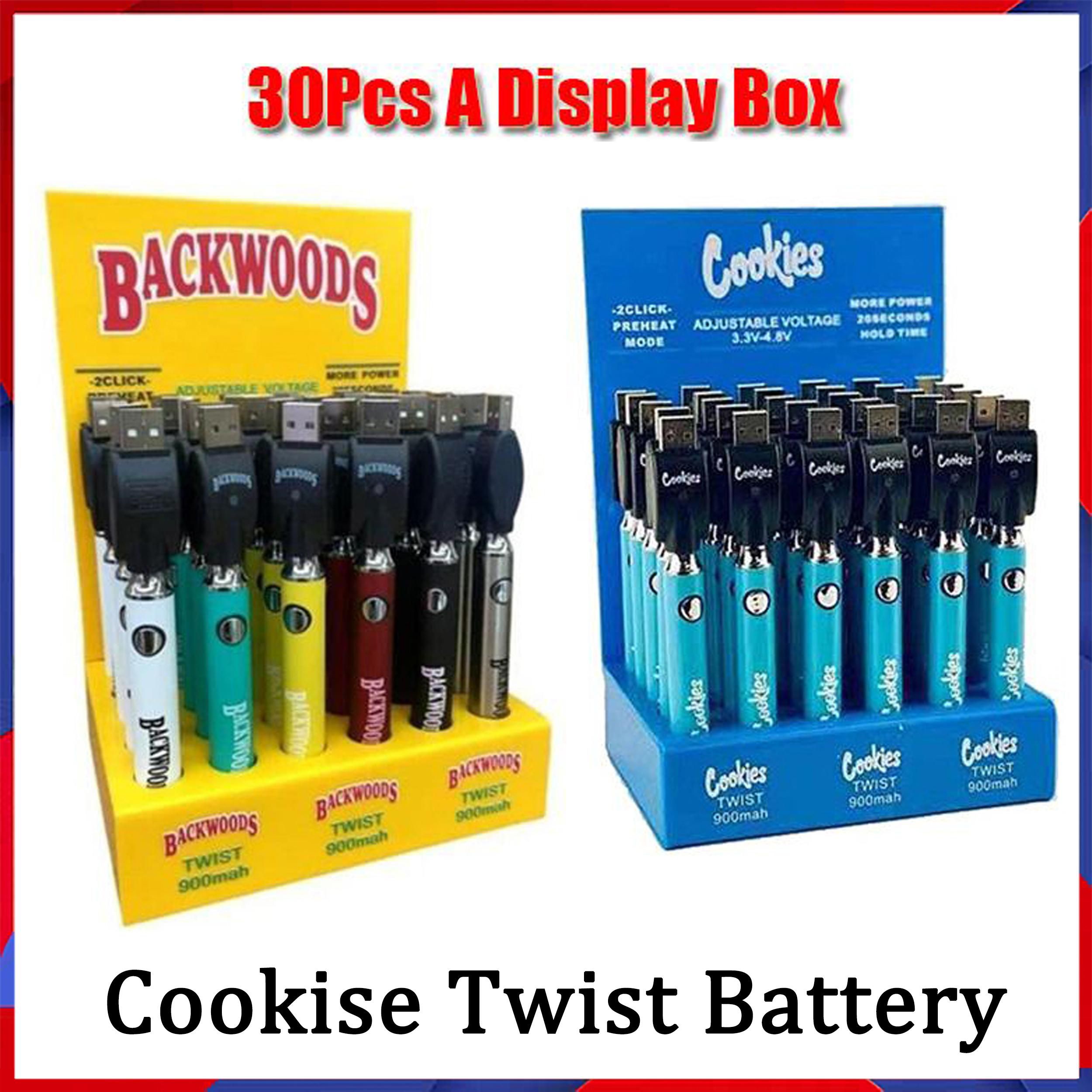 Cookies Backwoods Law Twist Preheat VV Battery 900mAh Bottom Voltage Adjustable Usb Charger Vape Pen 30Pcs with Display Box
Cookies Backwoods Law Twist Preheat VV Battery 900mAh Bottom Voltage Adjustable Usb Charger Vape Pen 30Pcs with Display Box