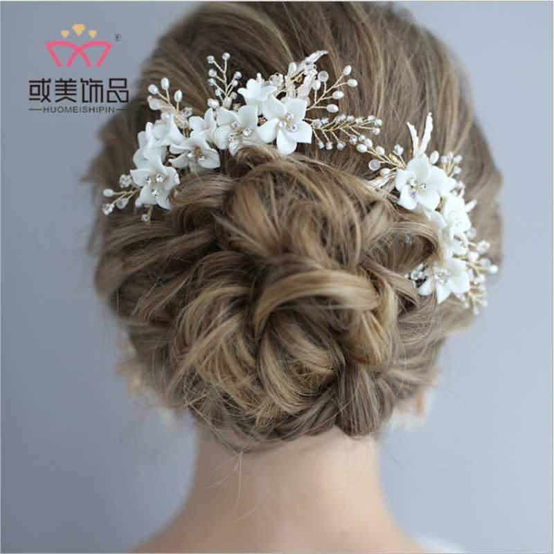Headpieces Women Lady Bride Headwear Ceramic Flower For Earring Decoration Hair Accessories Fashion Wedding Party
Headpieces Women Lady Bride Headwear Ceramic Flower For Earring Decoration Hair Accessories Fashion Wedding Party
