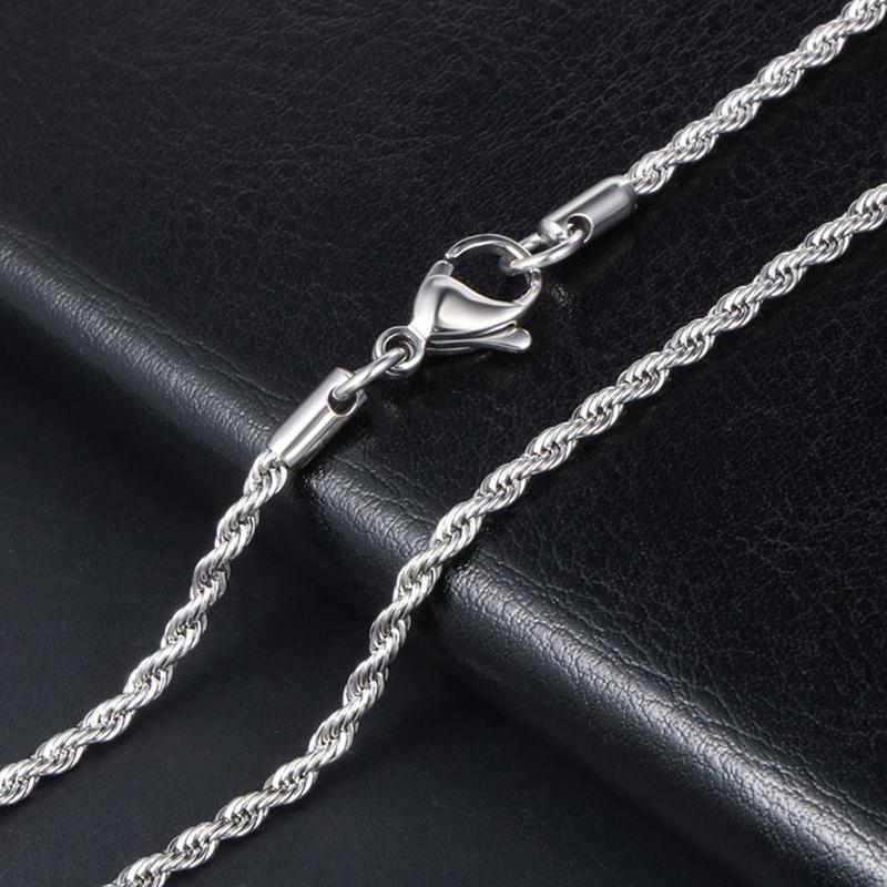 Chains Men's Hip Hop Cuban 3mm Silver Color Stainless Steel Link Necklace Charms Chain Choker Jewelry Accessories For Women
Chains Men's Hip Hop Cuban 3mm Silver Color Stainless Steel Link Necklace Charms Chain Choker Jewelry Accessories For Women
