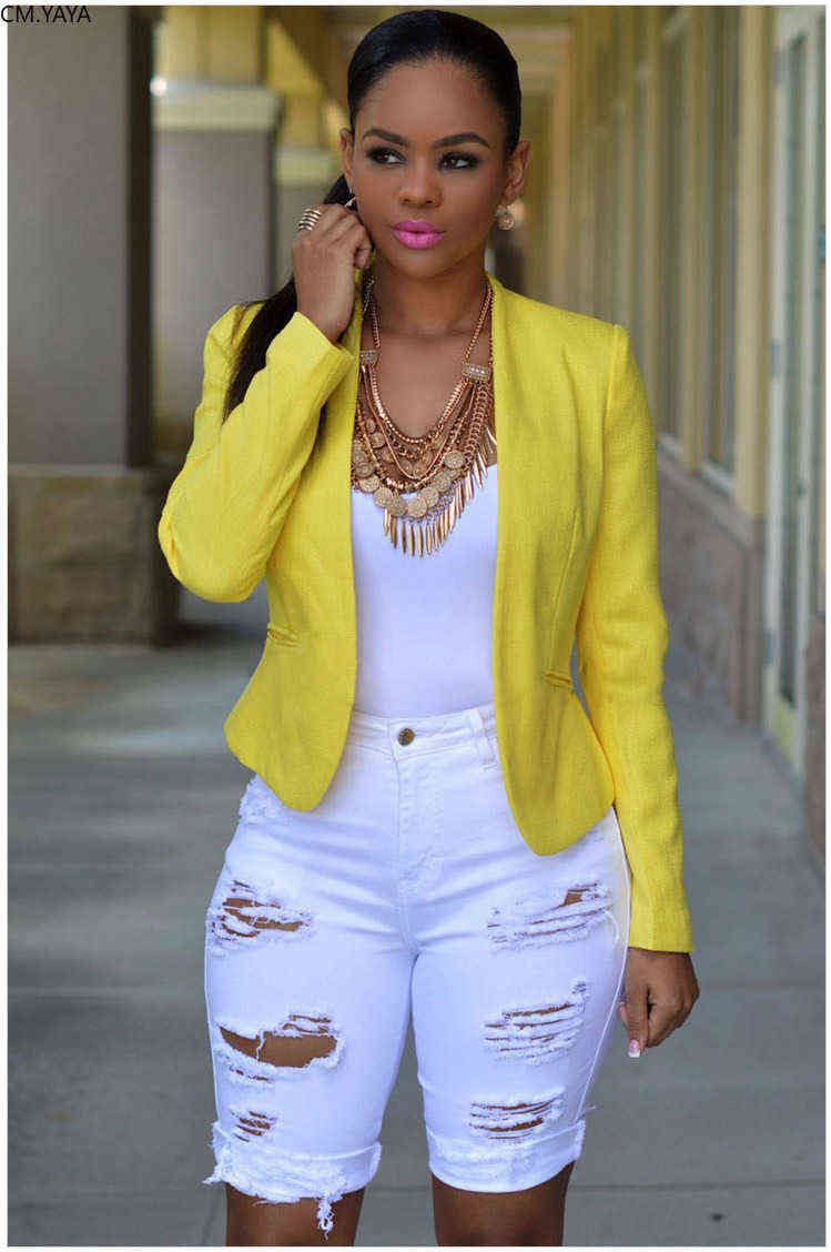 Women Winter Hole Ripped High Waist Casual Zipper Fly Knee Length Jeans Streetwear Denim Shorts Fashion Pants 211129