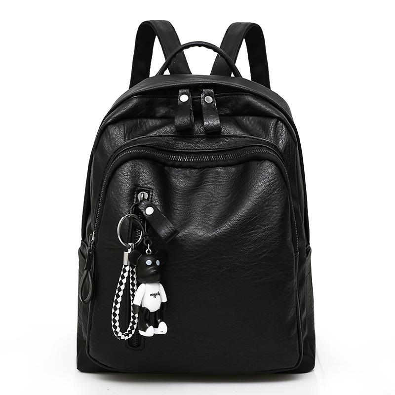 Backpack Creative Women's Casual Simple Zipper PU Travel Wear-resistant Waterproof Female, Black
Backpack Creative Women's Casual Simple Zipper PU Travel Wear-resistant Waterproof Female, Black