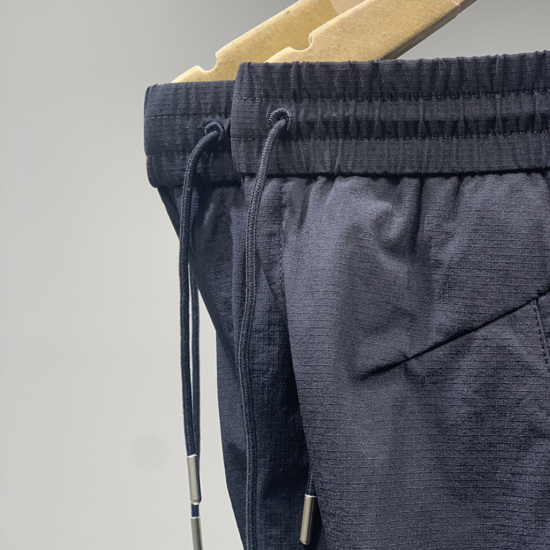 Mens Casual Pants Fashionable Breathable Men Sports Quick Srying Pants Elastic Loose Tie Trousers 2022 Summer Wear