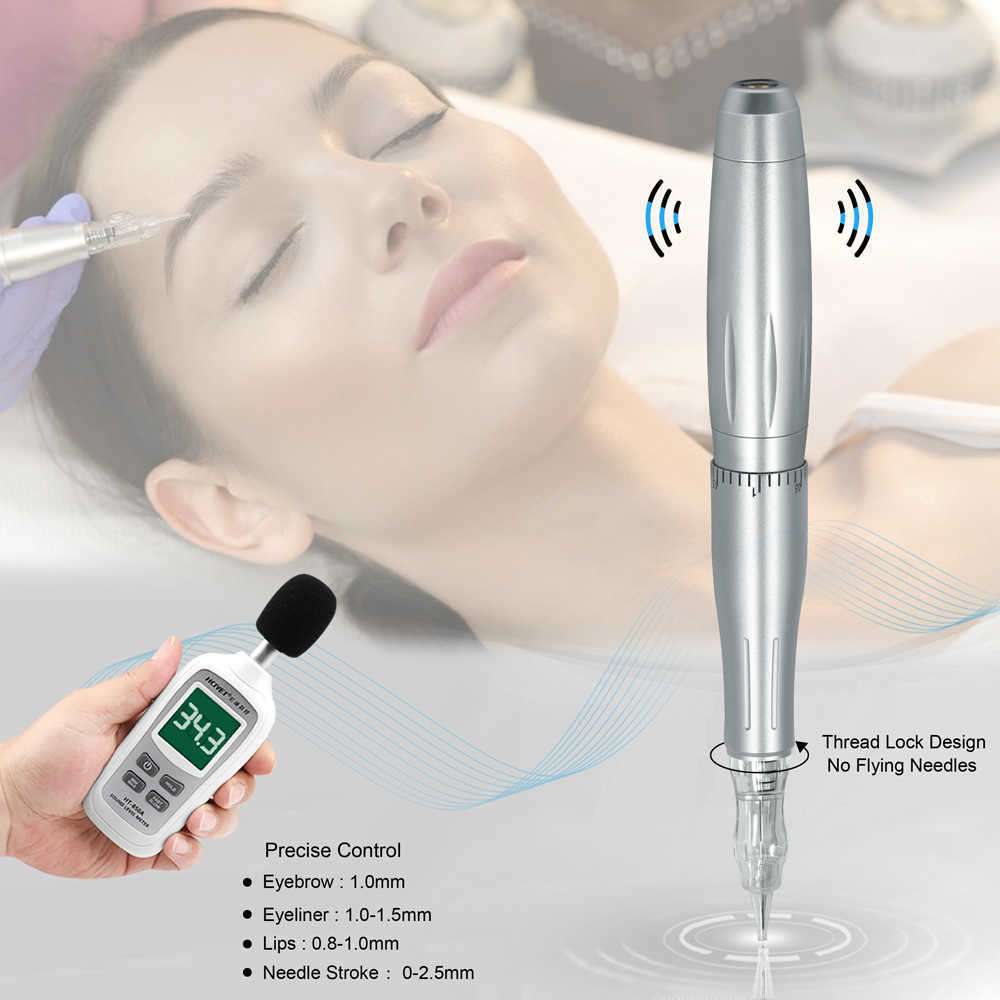 Biomaser Permanent Makeup Machine P300 Eyebrow Tattoo Rotary Pen For Eyeliner Lip Microblading Cartridge Needles 210622