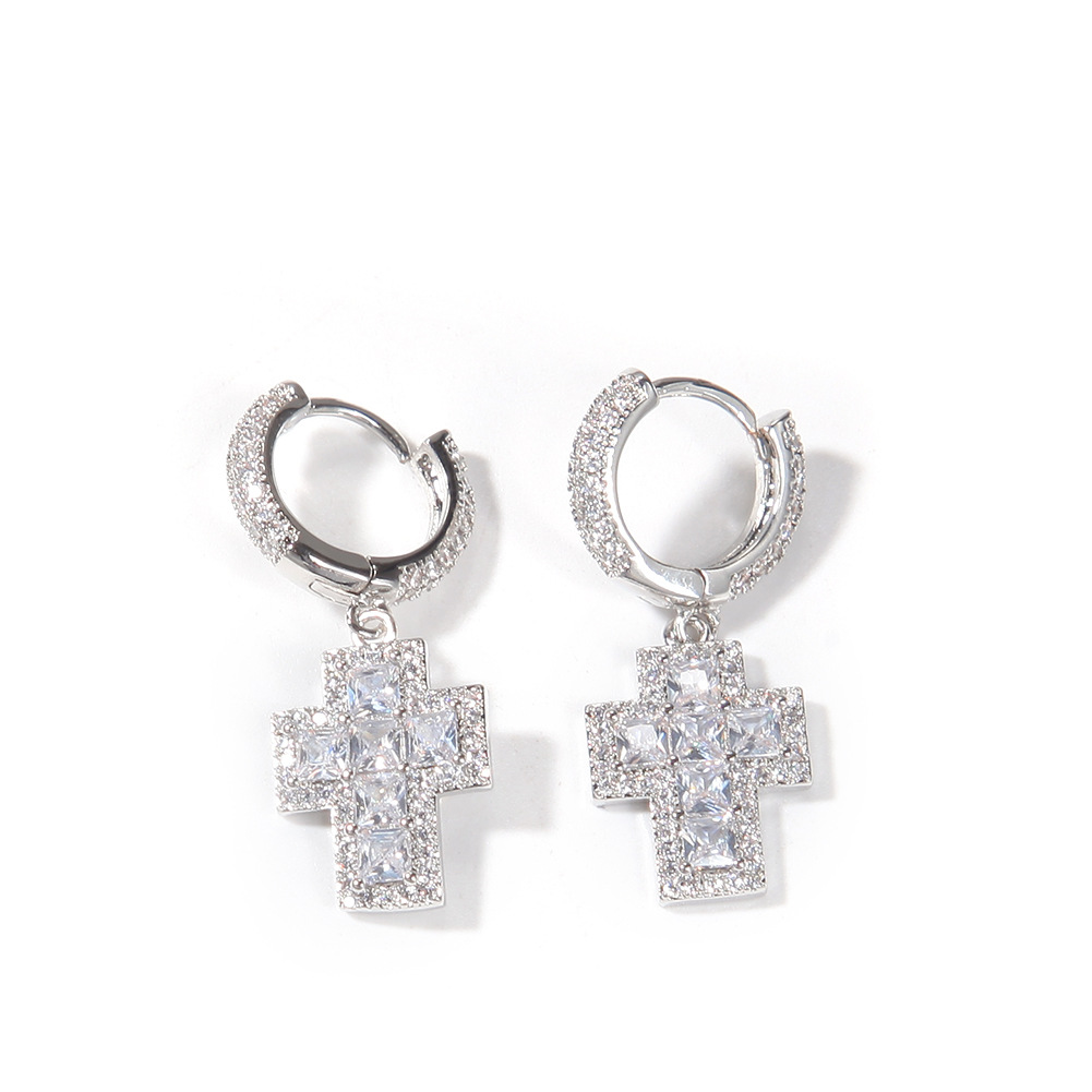 Cross Micro inlaid Body Arts zircon Earrings for men women Fashion hip hop earring 650415996396
Cross Micro inlaid Body Arts zircon Earrings for men women Fashion hip hop earring 650415996396