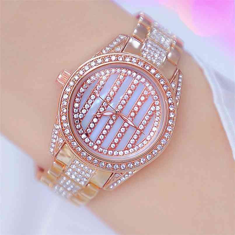 Bs Watch Women Luxury Brand Diamond Crystal Ladies Wrist Watches Rose Gold Bracelet Waterproof Reloj Mujer 210707, Silver
Bs Watch Women Luxury Brand Diamond Crystal Ladies Wrist Watches Rose Gold Bracelet Waterproof Reloj Mujer 210707, Silver