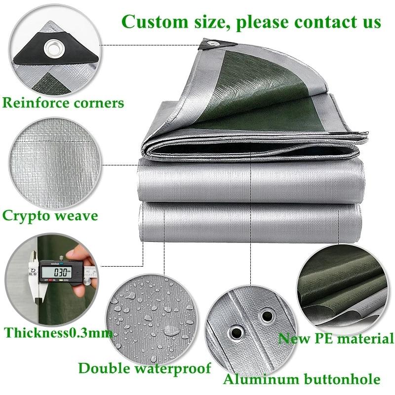 

Tents And Shelters PE Tarpaulin Rainproof Cloth Outdoor Garden Plant Shed Boat Car Truck Canopy Waterproof Sun Shade Pet House Cover 0.32mm