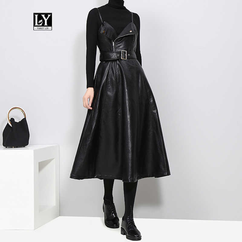 Ly Varey Lin Autumn Strapless Black Pu Leather Long Dress Women High Waist Belt Zipper Loose Vestidos 210526
Ly Varey Lin Autumn Strapless Black Pu Leather Long Dress Women High Waist Belt Zipper Loose Vestidos 210526