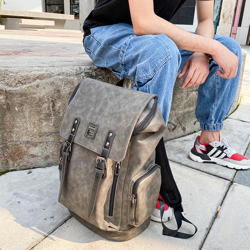 Backpack Fashion Laptop Bags, Large Capacity Travel Bag, Student Bag, Khaki