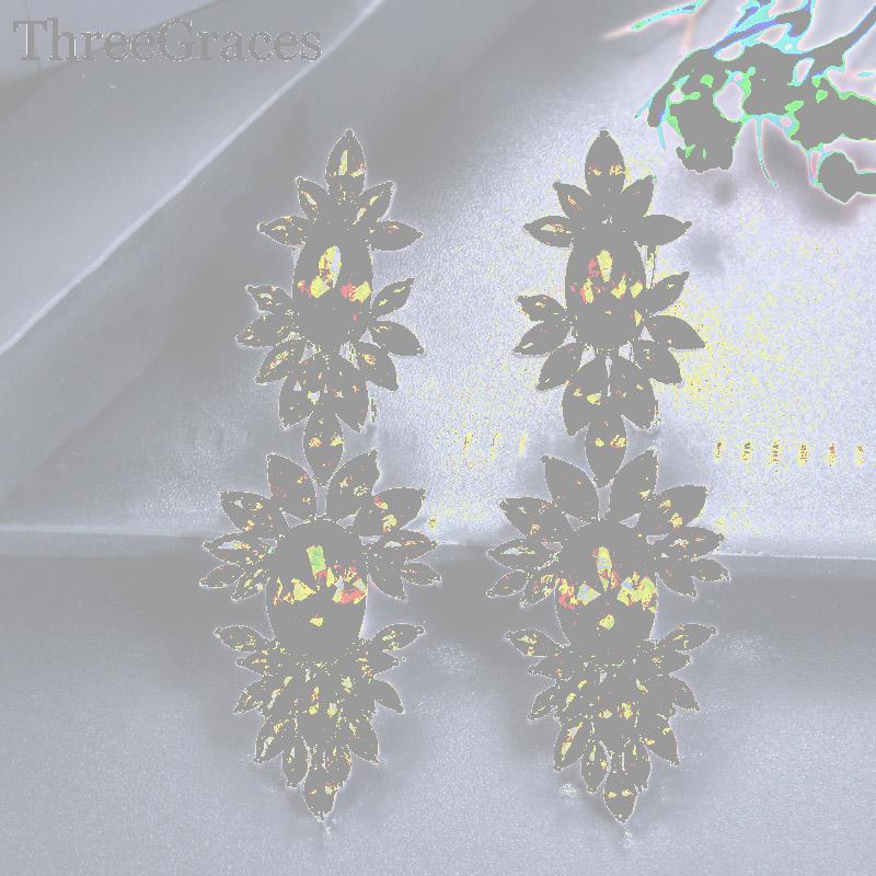 Dangle & Chandelier ThreeGraces Gorgeous Marquise Shape Silver Color Cubic Zirconia Stone Big Long Drop Statement Earrings Jewelry For Women
Dangle & Chandelier ThreeGraces Gorgeous Marquise Shape Silver Color Cubic Zirconia Stone Big Long Drop Statement Earrings Jewelry For Women