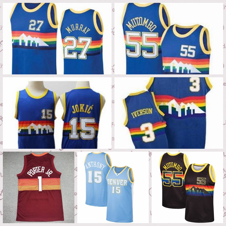 2021 low-priced Men Retro Basketball Jersey Dikembe 55 Mutombo Jamal 15 Murray Vintage Allen 3 Iverson Nikola 27 Jokic Size S-2XL white Black
2021 low-priced Men Retro Basketball Jersey Dikembe 55 Mutombo Jamal 15 Murray Vintage Allen 3 Iverson Nikola 27 Jokic Size S-2XL white Black