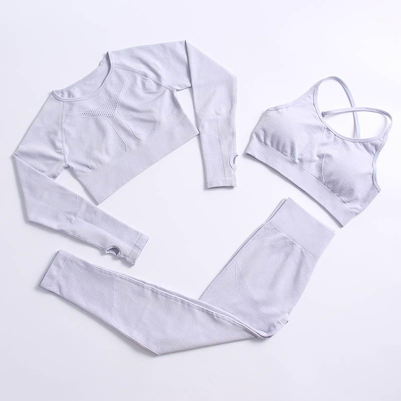 Yoga Outfit 2/3 Pcs Women Seamless Set Padded Push Up Sports Bra High Waist Leggings Gym Running Clothing Track Workout Suits, Beige
Yoga Outfit 2/3 Pcs Women Seamless Set Padded Push Up Sports Bra High Waist Leggings Gym Running Clothing Track Workout Suits, Beige