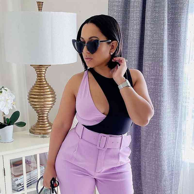 chic women patchwork bodysuits summer fashion ladies stylish bomb bodysuit vintage female slim bodycon girls 210430