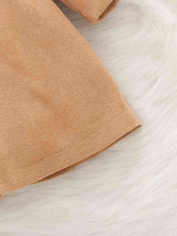 Baby Button Front Belted Corduroy Coat SHE