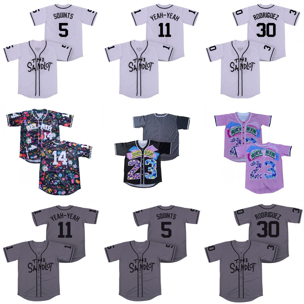 The Sandlot Benny 'The Jet' Rodriguez 30 Bel Air Academy 23 Printed Movie Baseball Jerseys 5 Michael 'Squints' Palledorous 11 Alan Yeah-Yeah Movie Jerseys, 3 white
The Sandlot Benny 'The Jet' Rodriguez 30 Bel Air Academy 23 Printed Movie Baseball Jerseys 5 Michael 'Squints' Palledorous 11 Alan Yeah-Yeah Movie Jerseys, 3 white