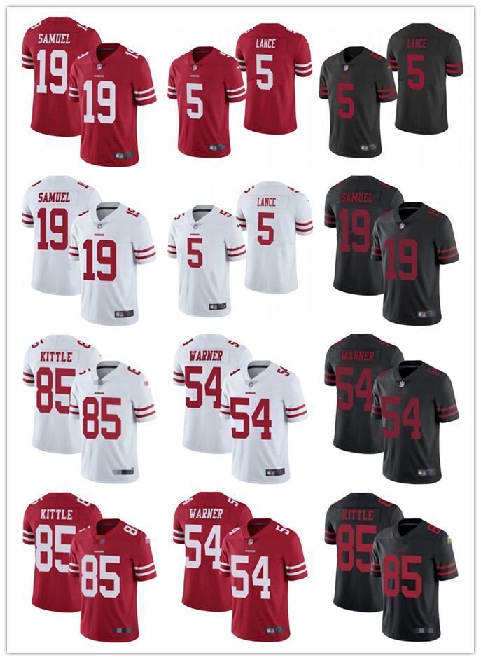Men Women Youth San Francisco49ers85 George Kittle 5 Trey Lance 19 Deebo Samuel 54 Fred Warner Custom Football Jerseys, Black;red
Men Women Youth San Francisco49ers85 George Kittle 5 Trey Lance 19 Deebo Samuel 54 Fred Warner Custom Football Jerseys, Black;red