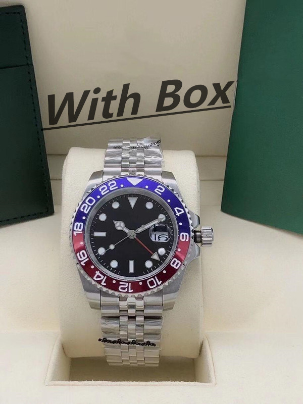 With Box Papers mens watches 40mm Wristwatch Blue Black Ceramic Bezel Stainless Steel Watch Automatic Movement Optional waterproof, Freight difference
With Box Papers mens watches 40mm Wristwatch Blue Black Ceramic Bezel Stainless Steel Watch Automatic Movement Optional waterproof, Freight difference
