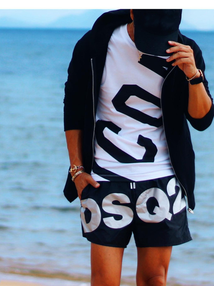 Men's summer Beach Casual Shorts Fashion Style Breathable Personality Beach Trousers Casual Short Pants Letter Printing Short, White;black
Men's summer Beach Casual Shorts Fashion Style Breathable Personality Beach Trousers Casual Short Pants Letter Printing Short, White;black