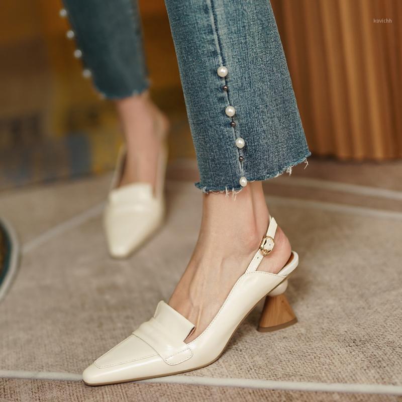 Slingbacks Shoes Woman Heels Elegant Genuine Leather Women 2021 Summer Working Casual High Ladies Pumps Dress, Beige
Slingbacks Shoes Woman Heels Elegant Genuine Leather Women 2021 Summer Working Casual High Ladies Pumps Dress, Beige