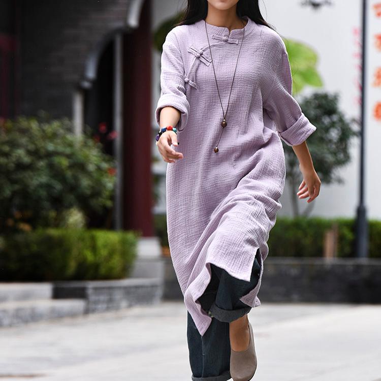 Casual Dresses Chinese Retro Style Oblique Button Two Layer Cotton Linen Dress Vintage Autumn Plus Size Long Loose Clothes Robe Vestido, Blue
Casual Dresses Chinese Retro Style Oblique Button Two Layer Cotton Linen Dress Vintage Autumn Plus Size Long Loose Clothes Robe Vestido, Blue