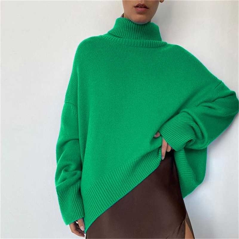 Cashmere Knitted Women' Turtleneck Sweater Oversize Long Batwing Sleeve Loose Ladies Pullover Winter Warm Female Sweaters 211026, Rose red
Cashmere Knitted Women' Turtleneck Sweater Oversize Long Batwing Sleeve Loose Ladies Pullover Winter Warm Female Sweaters 211026, Rose red