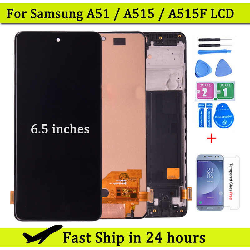 6.5 LCD Display For Samsung Galaxy A51 LCD A515 A515F A515F/DS A515FD Touch Screen with Frame Digitizer Assembly
6.5 LCD Display For Samsung Galaxy A51 LCD A515 A515F A515F/DS A515FD Touch Screen with Frame Digitizer Assembly