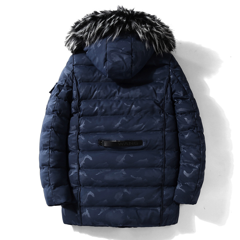 New Winter Jacket Camouflage Thick Warm Windbreaker Parka Men Hooded Fur Collar Mid-long Outerwear hombre, Black
New Winter Jacket Camouflage Thick Warm Windbreaker Parka Men Hooded Fur Collar Mid-long Outerwear hombre, Black