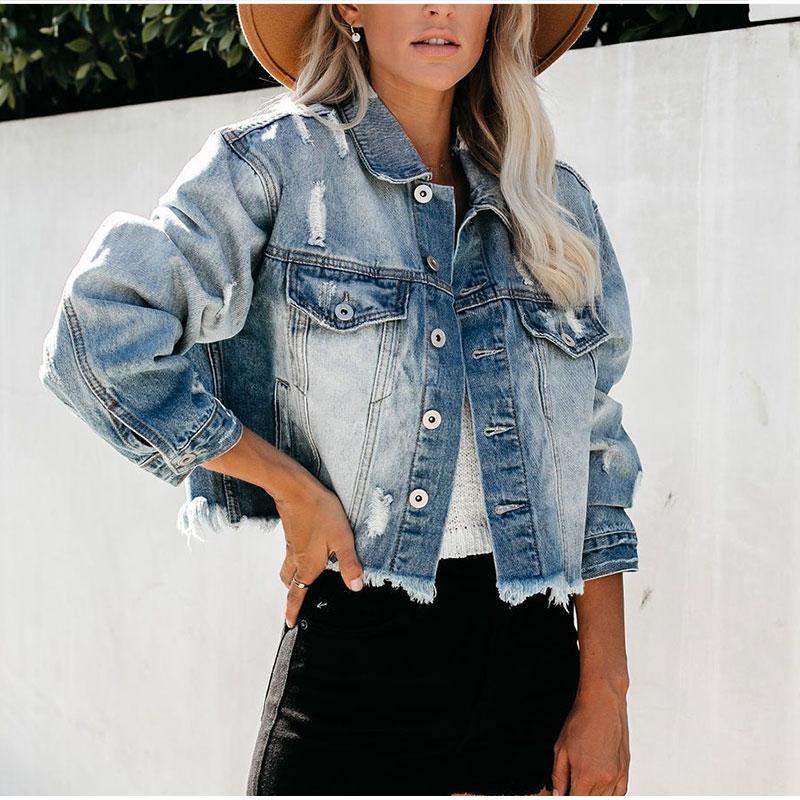 Women's Jackets Women Harajuku Ripped Short Bomber Denim Vintage Y2k Fringed Coats Streetwear Loose Distressed Jeans Jacket Plus Size, Customised clothing
Women's Jackets Women Harajuku Ripped Short Bomber Denim Vintage Y2k Fringed Coats Streetwear Loose Distressed Jeans Jacket Plus Size, Customised clothing