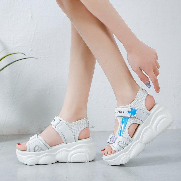 Women Sandals 2021 Summer Fashion Platform Wedges Thick Bottom Casual Shoes Comfortable White, Black
Women Sandals 2021 Summer Fashion Platform Wedges Thick Bottom Casual Shoes Comfortable White, Black